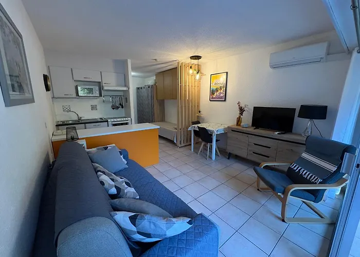 شقة Climatise 2/3 Pers, Balcon, A 50m De La Et 200m Du Centre-ville De Saint-raphael - Fr-1-466a-49